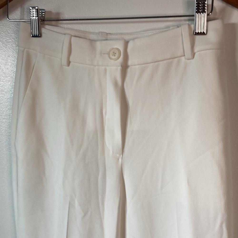 Aritzia Babaton High Waisted White Trouser Pants Size 2 (as Is) - Picture 2 of 10